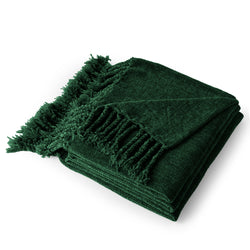 Decorative Fringe Velvety Throw