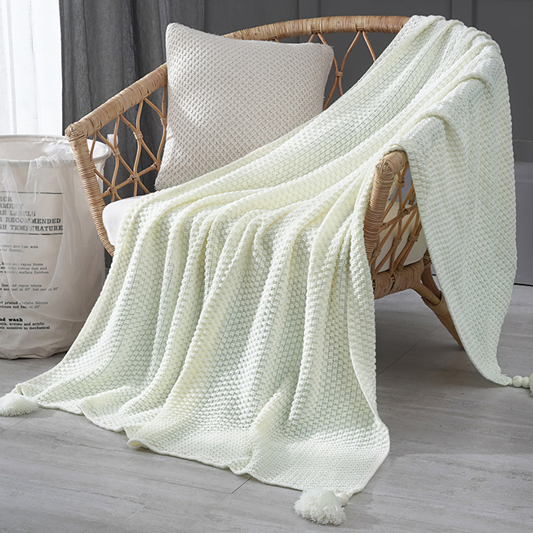 Pure Knitted Throw Blanket