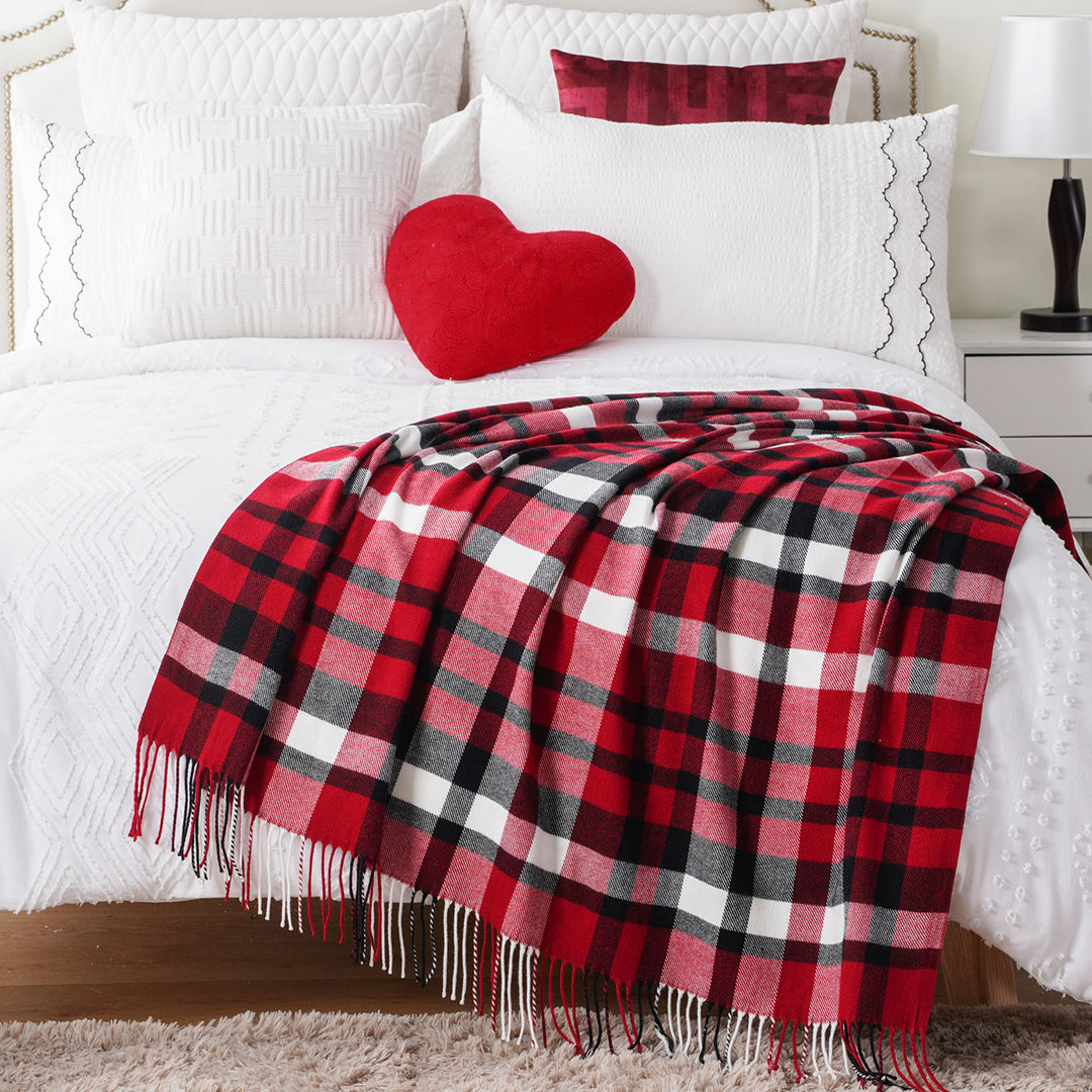 Red Buffalo Plaid Throw