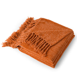 Decorative Fringe Velvety Throw