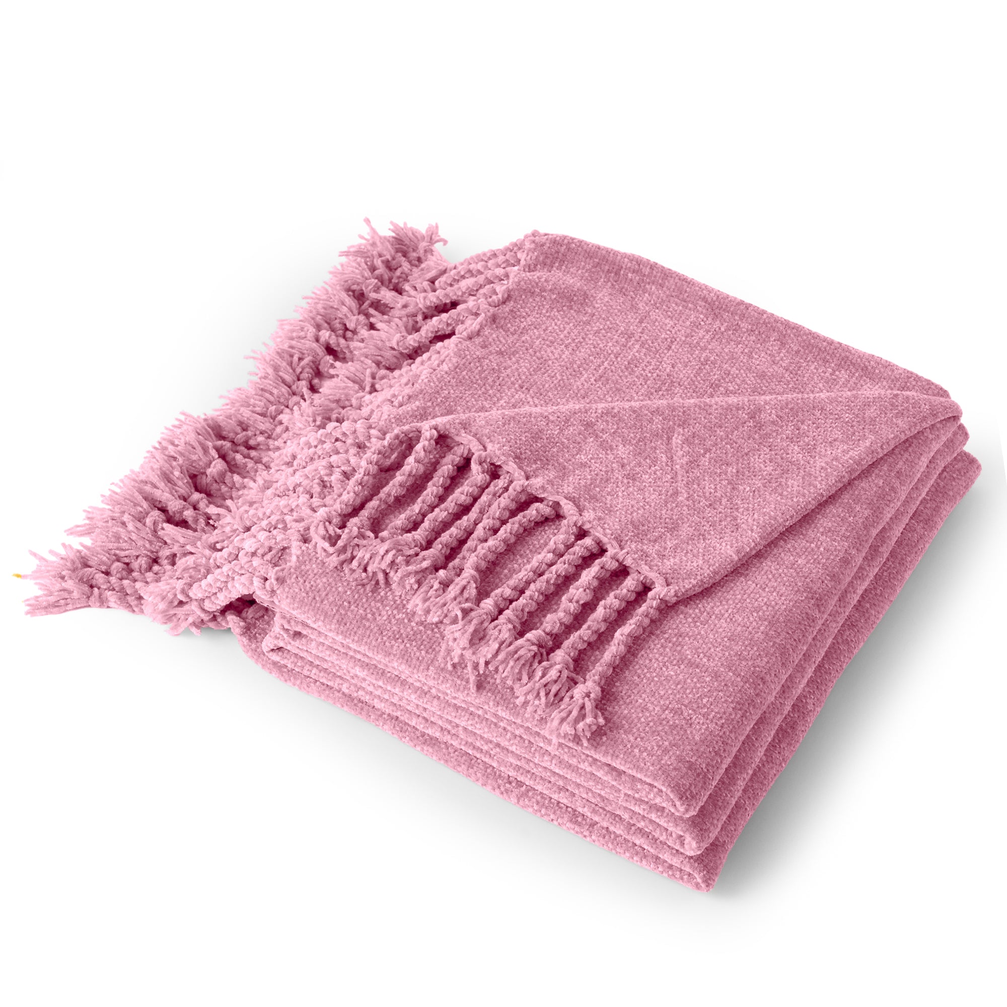 Decorative Fringe Velvety Throw