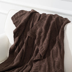 Cable Knit Throw Blanket