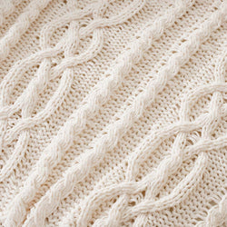 Chenille Cable Knit Throw Blanket