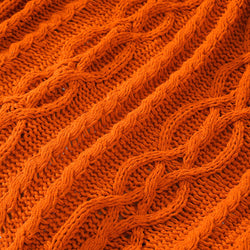 Chenille Cable Knit Throw Blanket