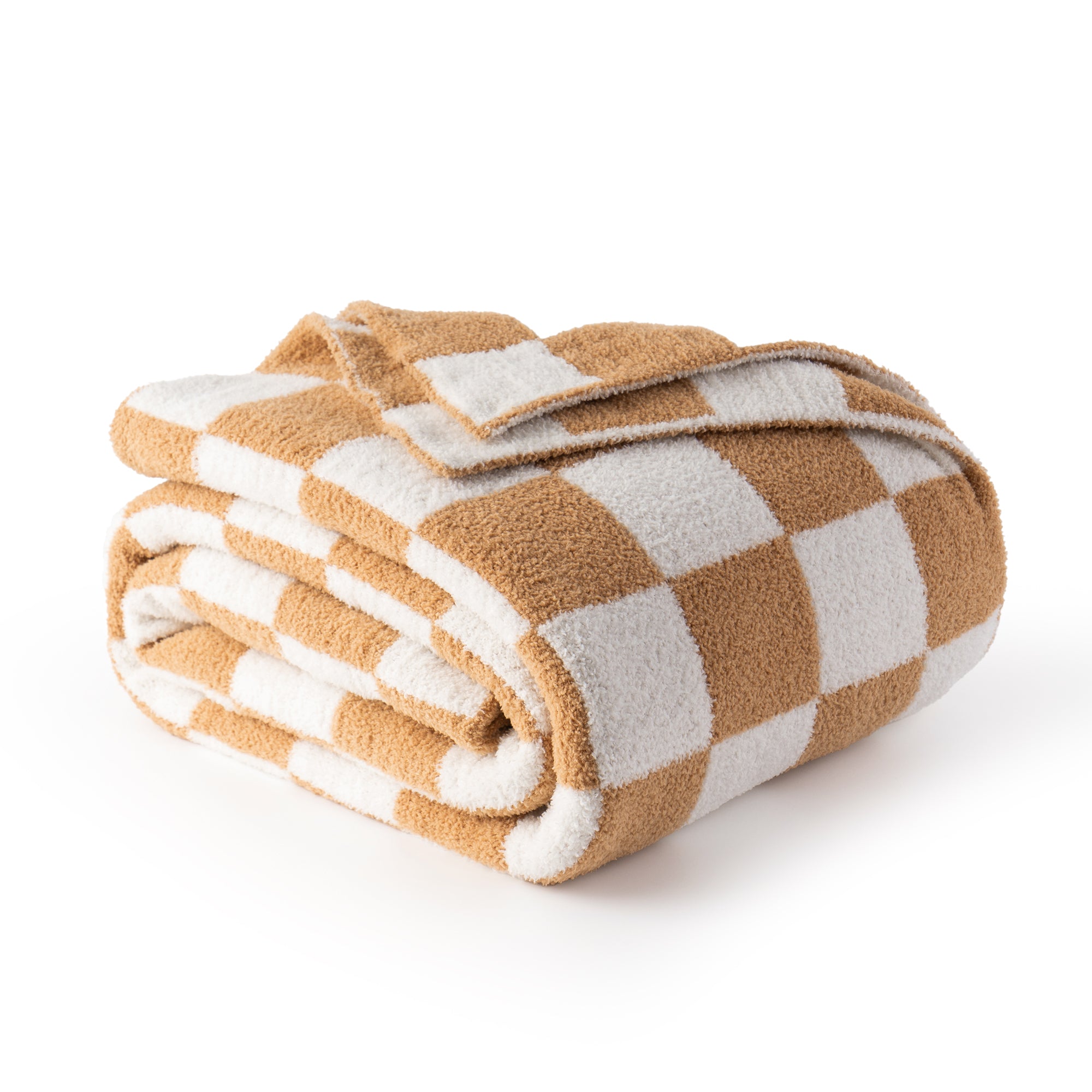 Checkered Knit Throw