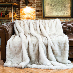 Faux Fox Fur Throw