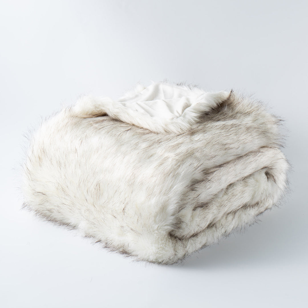 Faux Fox Fur Throw