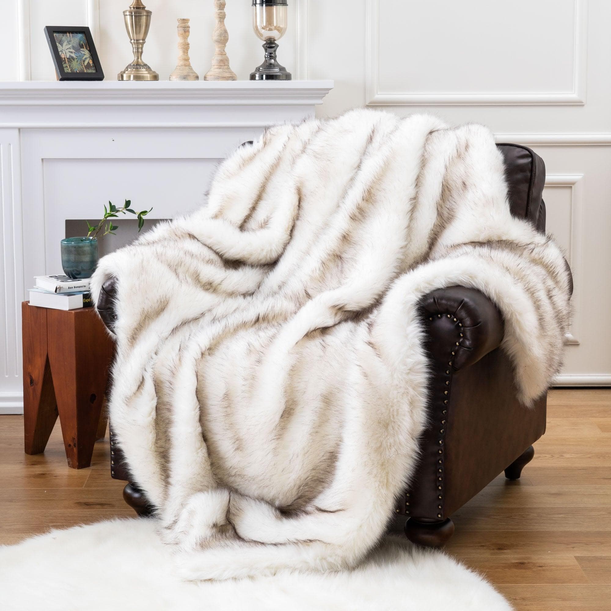 Faux fur blanket sale hot sale