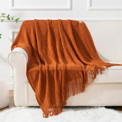 Wavy Pattern Fringe Throw