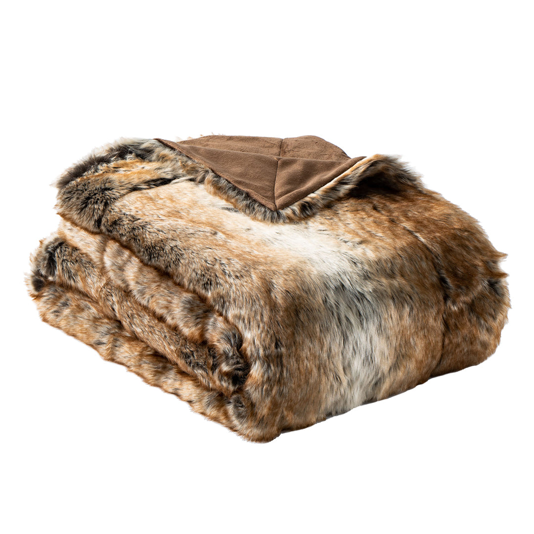 Faux Fur Ombre Blanket