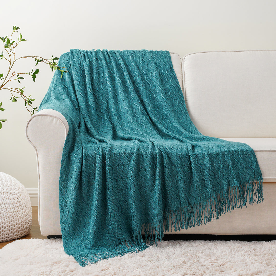 Chevron Fringe Throw