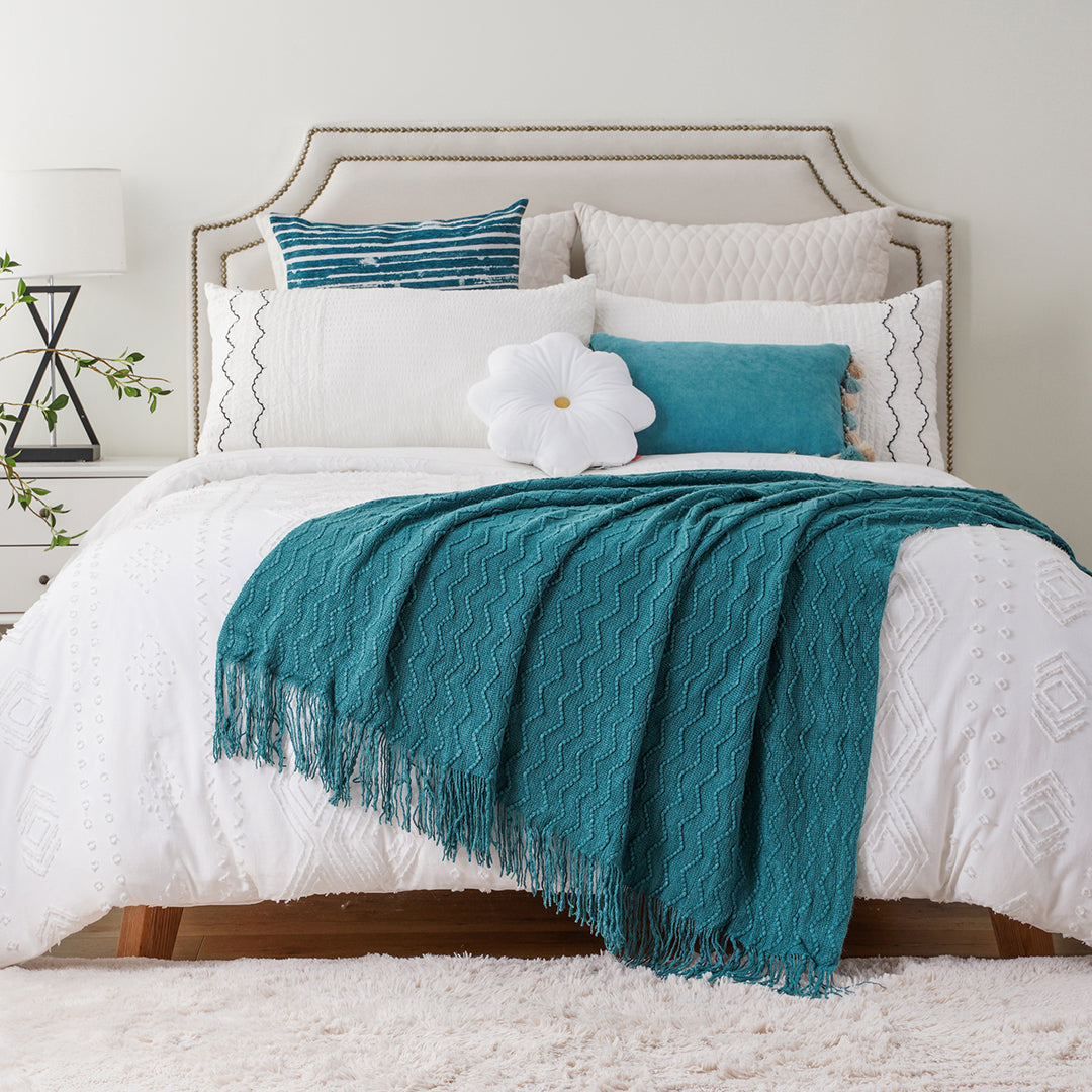 Chevron Fringe Throw