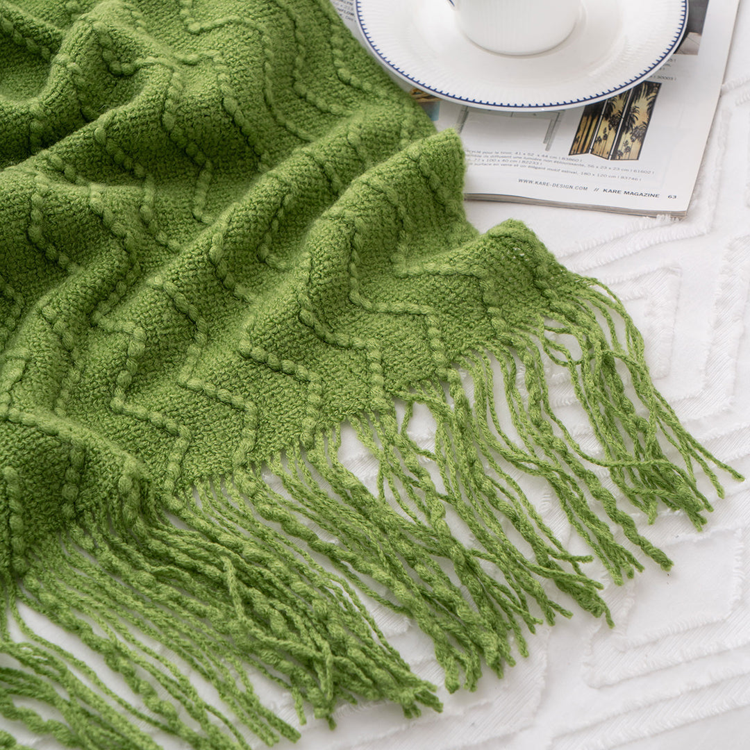 Chevron Fringe Throw