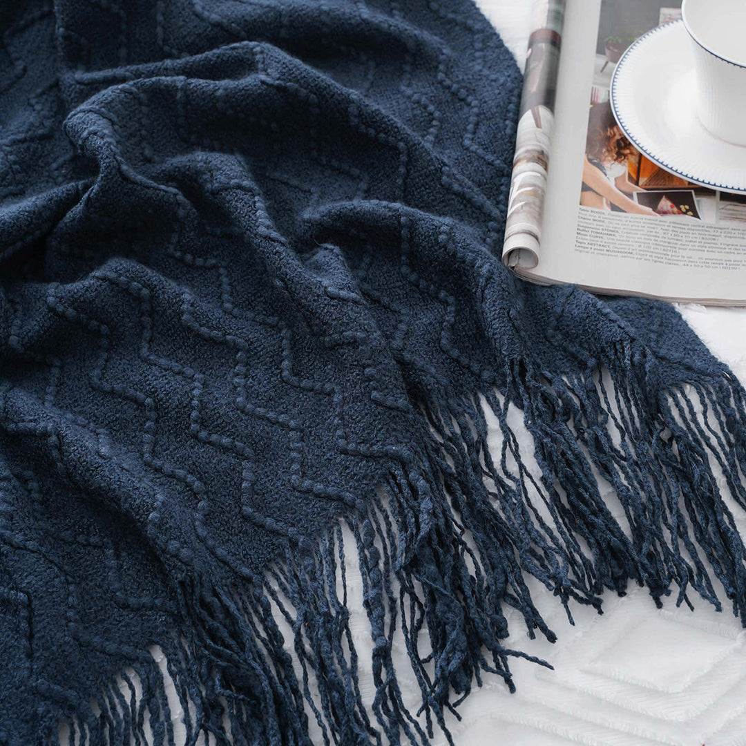 Chevron Fringe Throw