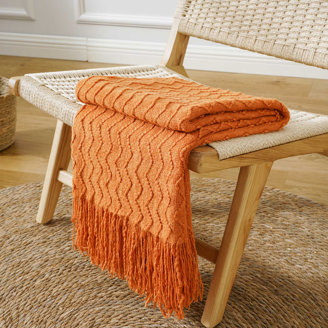 Chevron Fringe Throw