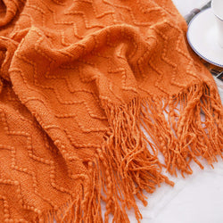 Chevron Fringe Throw