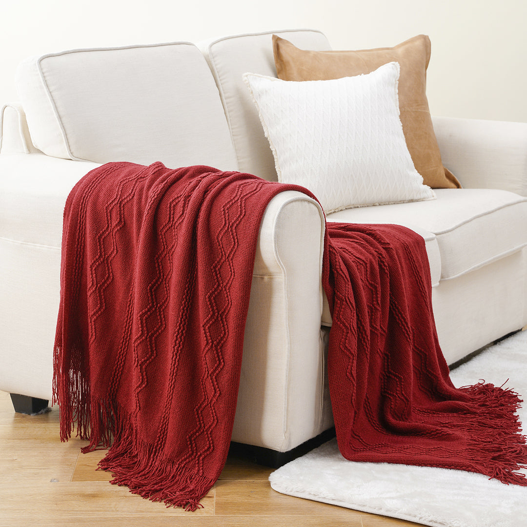 Ridge Fringe Throw