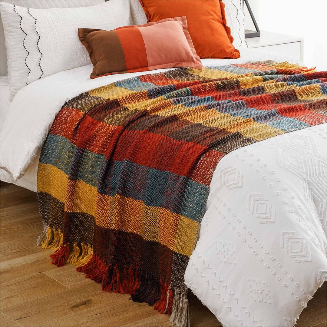 Vintage Plaid Throw