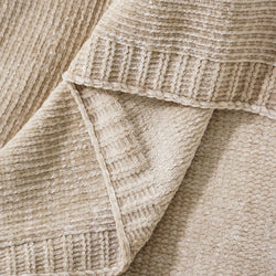 Textured Chenille Knit Throw Blanket