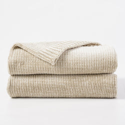 Textured Chenille Knit Throw Blanket - BATTILO HOME