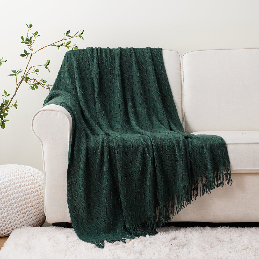 Chevron Fringe Throw