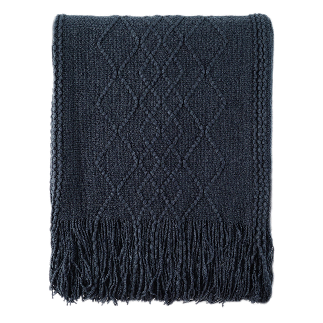 Overcheck Fringe Throw