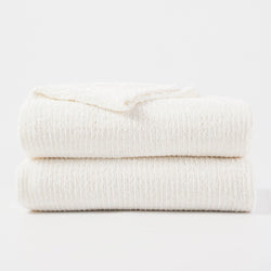 Textured Chenille Knit Throw Blanket - BATTILO HOME