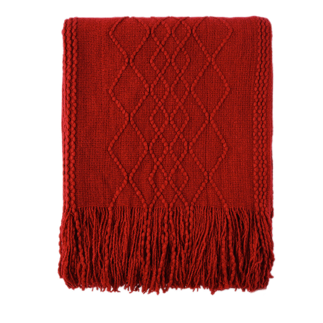 Overcheck Fringe Throw