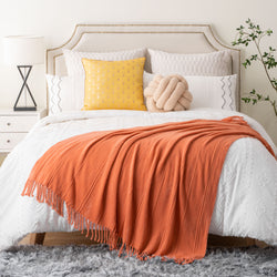 Corded Twisted Tassel Throw