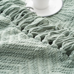 Zig-Zag Chenille Throw Blanket