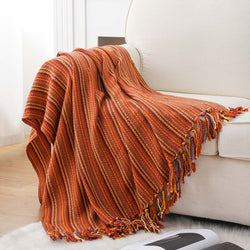 Varigated Tassel Throw