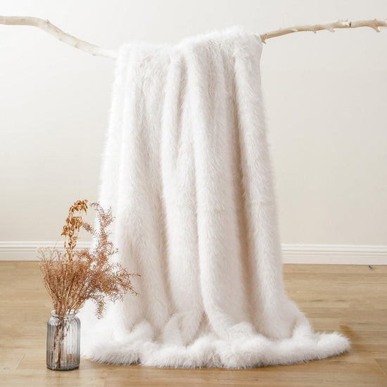 Fluffy Faux Fur Throw – BATTILO HOME