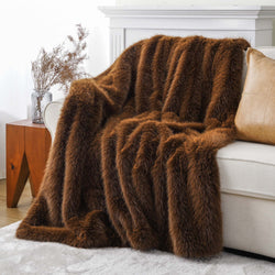 Fluffy Faux Fur Throw