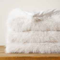 Fluffy Faux Fur Throw