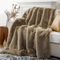 Fluffy Faux Fur Throw