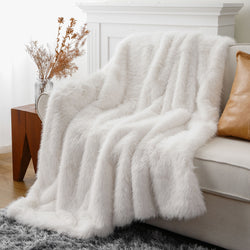 Fluffy Faux Fur Throw