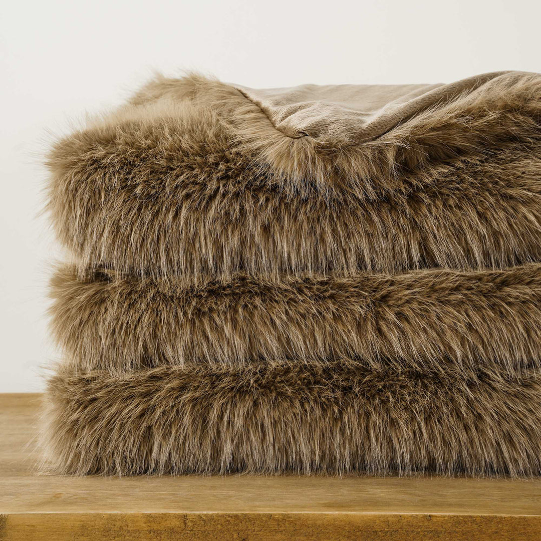 Fluffy Faux Fur Throw