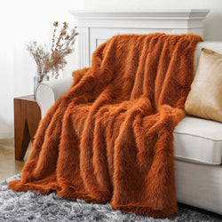 Fluffy Faux Fur Throw