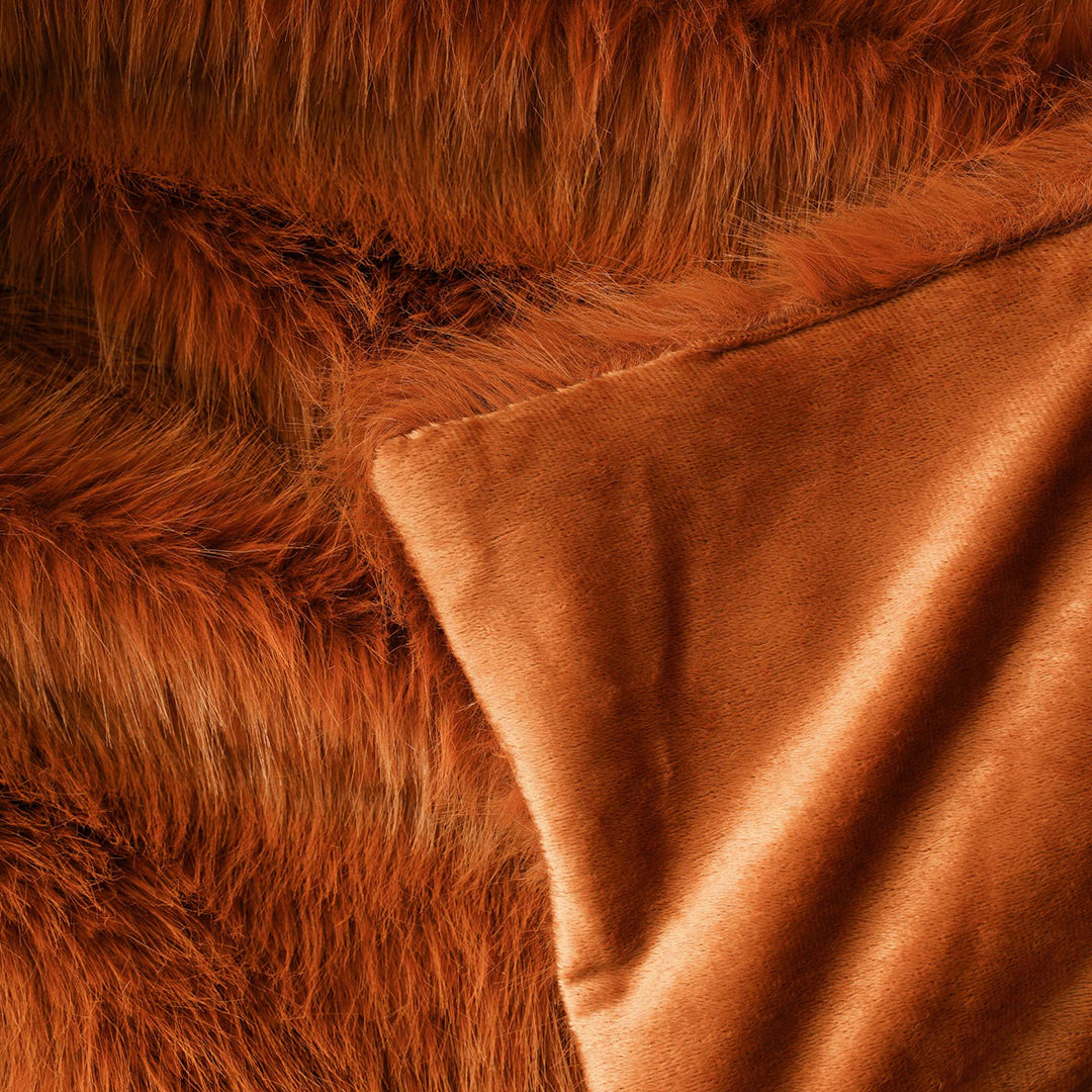 Fluffy Faux Fur Throw