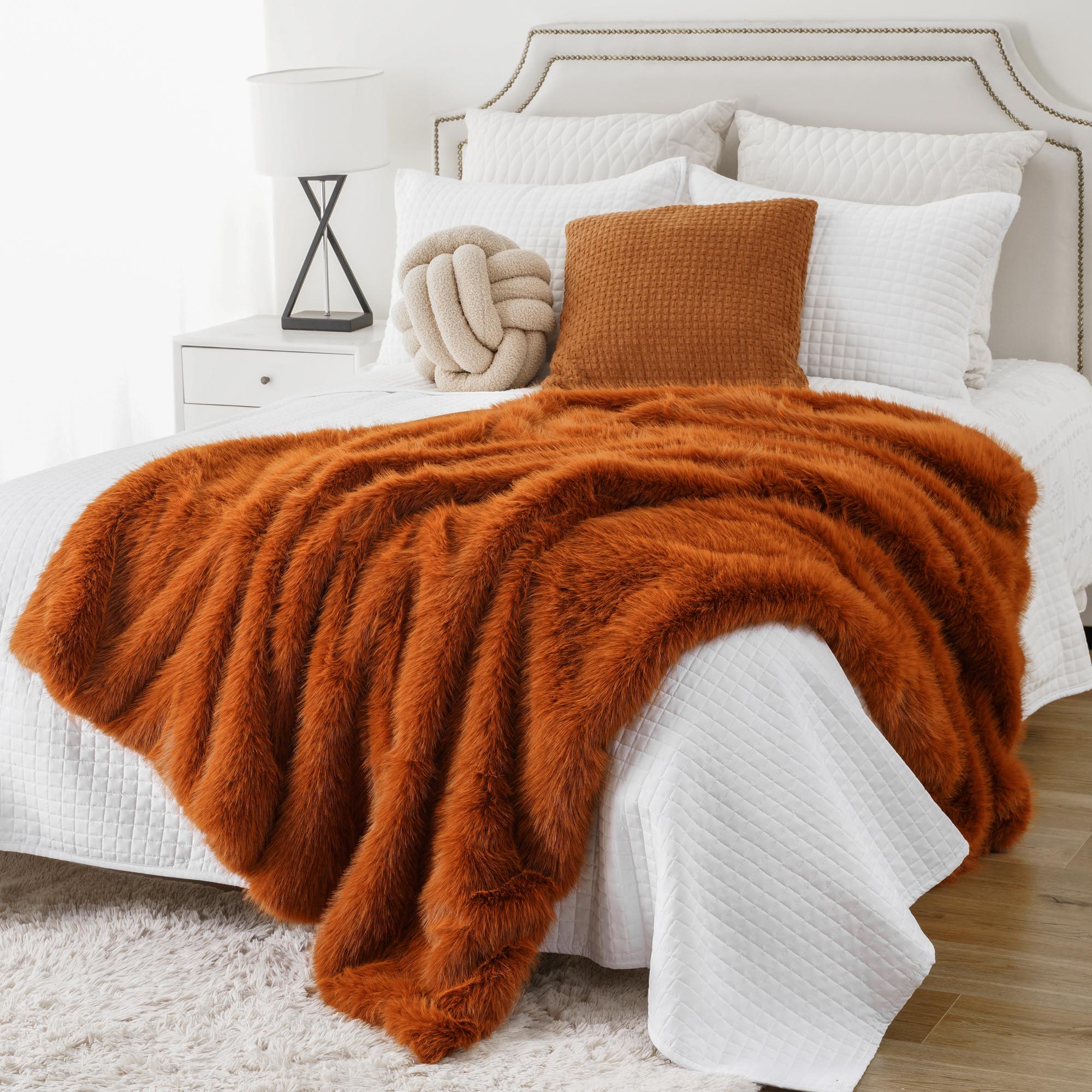 Fluffy Faux Fur Throw