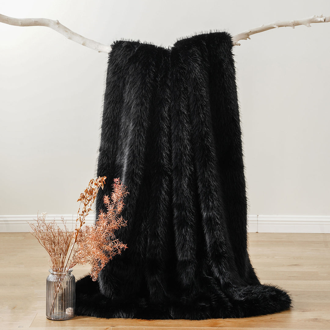 Fluffy Faux Fur Throw