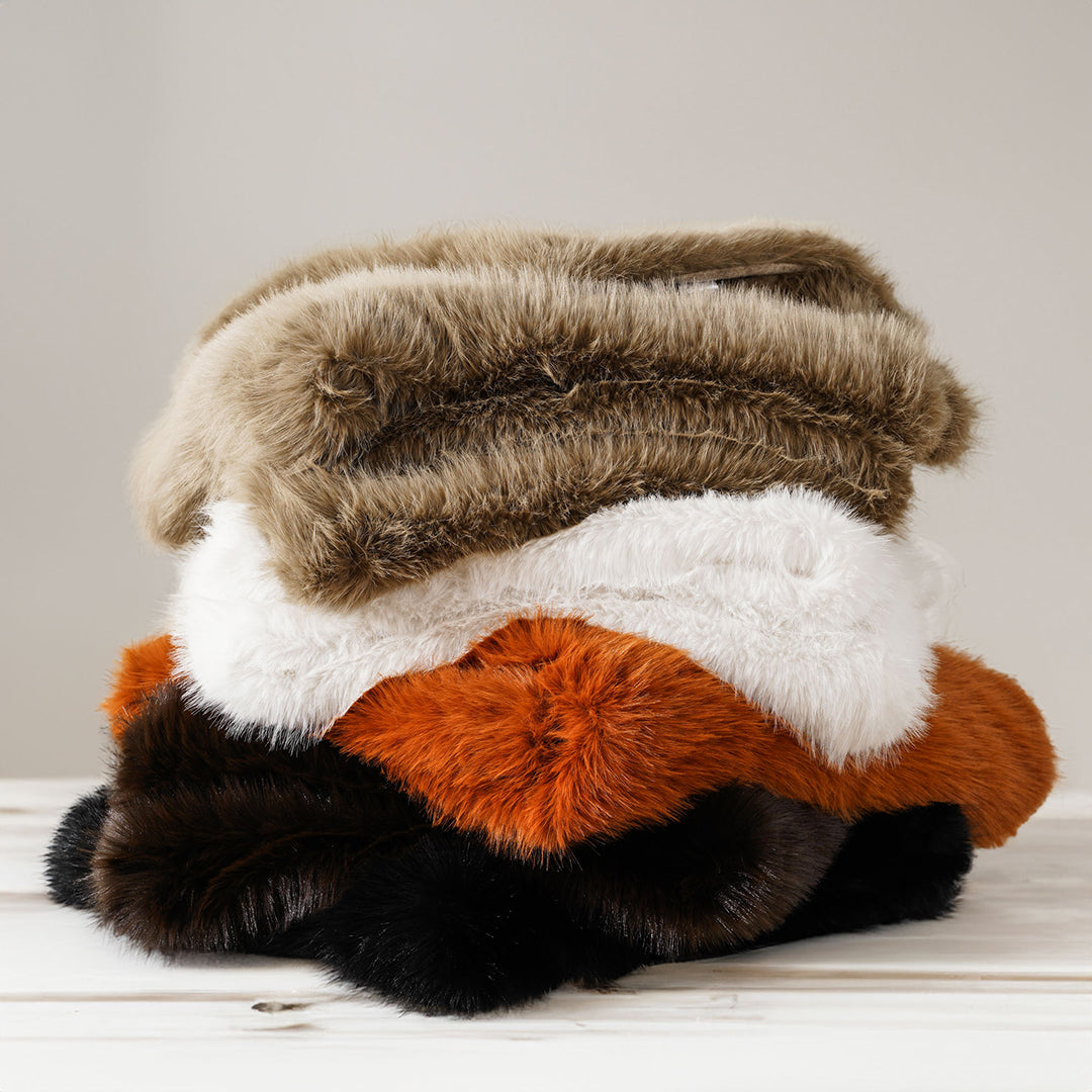 Fluffy Faux Fur Throw