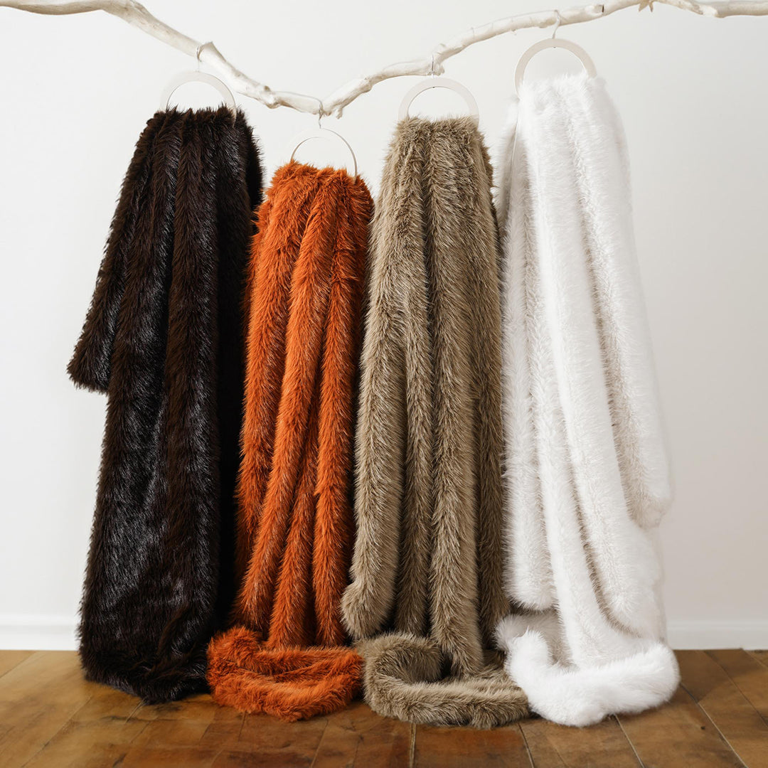 Fluffy Faux Fur Throw