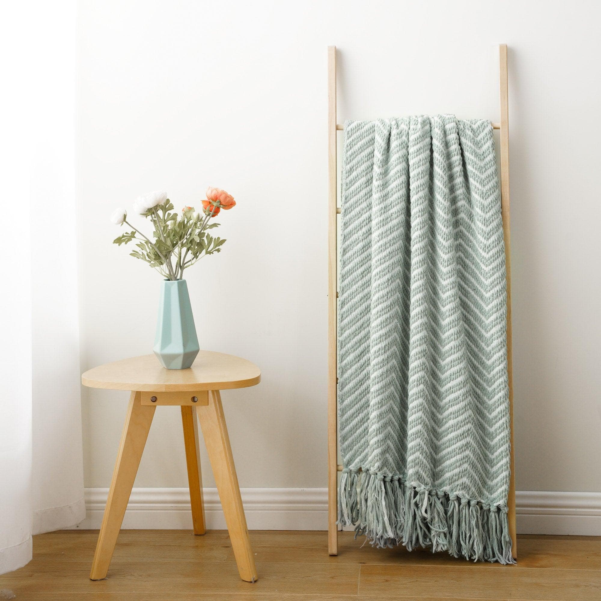 Herringbone Woven Blanket - BATTILO HOME