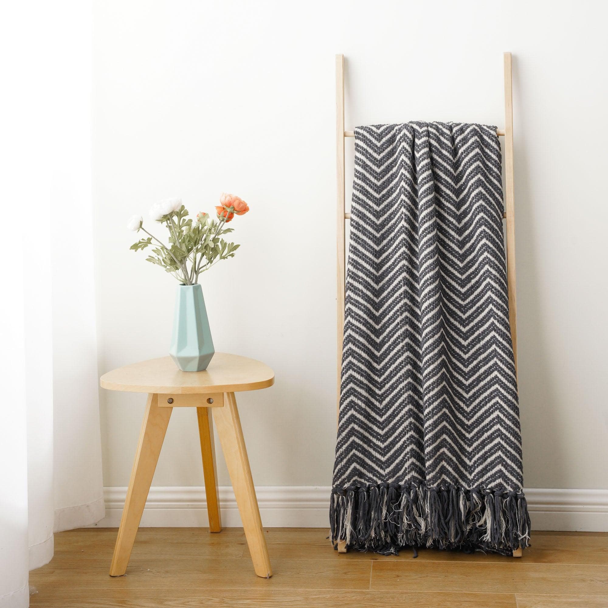 Herringbone Woven Blanket - BATTILO HOME