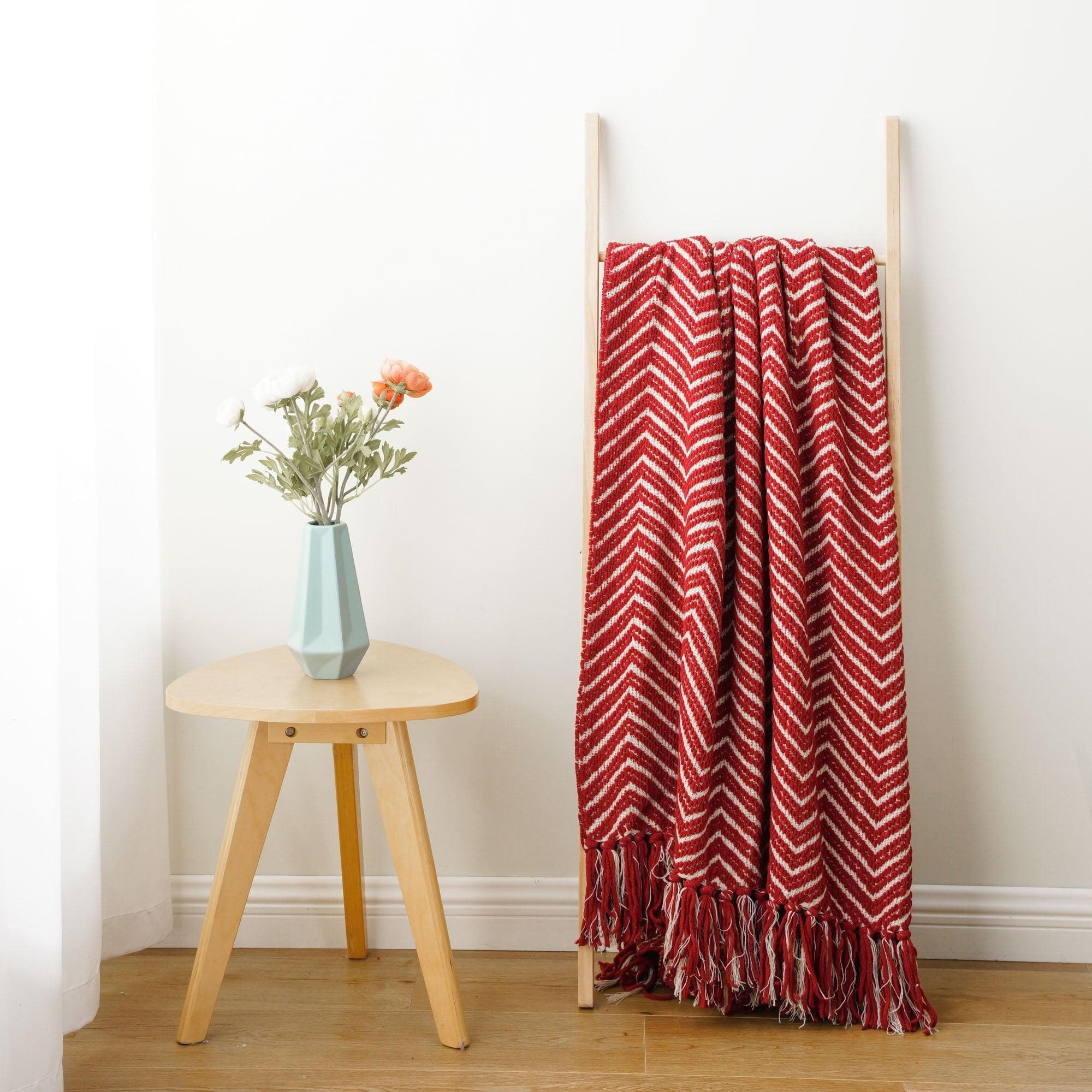 Herringbone Woven Blanket - BATTILO HOME