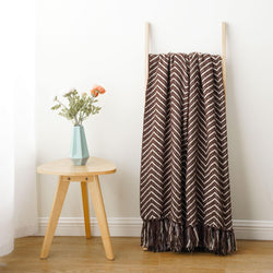 Herringbone Woven Blanket - BATTILO HOME