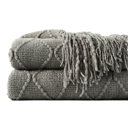 Decorative Fringe Throw Blanket