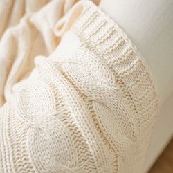 Cable Knit Throw Blanket