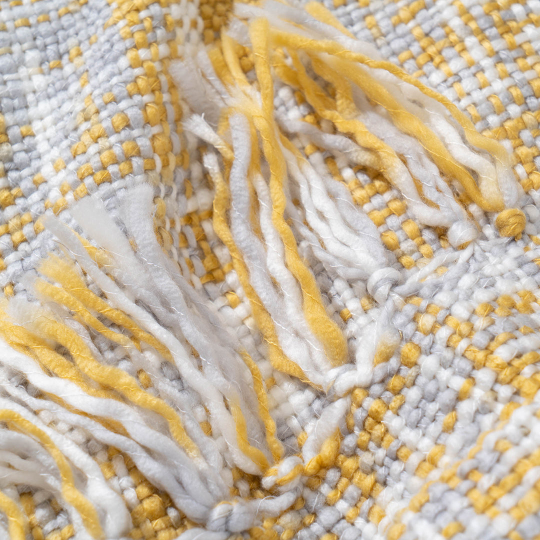 Golden Glow Knit Blanket